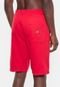 Bermuda Ecko Moletom Fashion Basic Vermelha com Royal - Marca Ecko