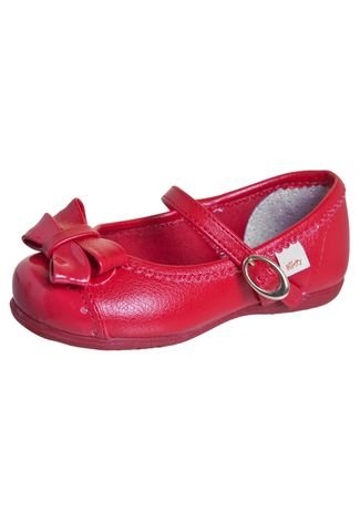 Sapato Kidy Laço Vermelha