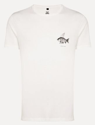 Camiseta John John Masculina Regular Fin Fish Off-White