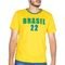 Kit 2 Camiseta Do Brasil Masculina Copa Do Mundo Manga Curta - Marca Zafina