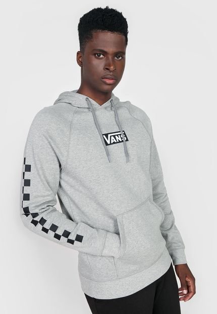 Blusa de Moletom Flanelada Fechada Vans Versa Standard Hoodie Cinza - Marca Vans