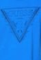 Camiseta Guess Estampada Azul - Marca Guess