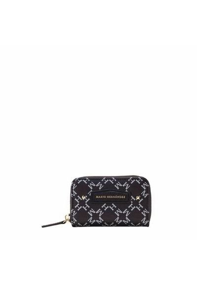 Monedero Llavero Zip Negro Primario B sico Monedero Llavero Zip