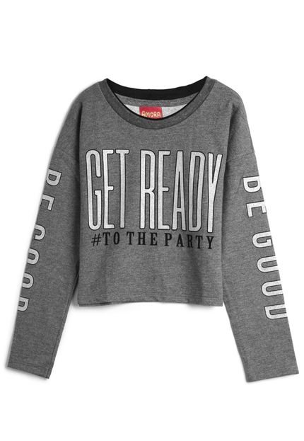 Blusa Amora Infantil Lettering Cinza - Marca Amora