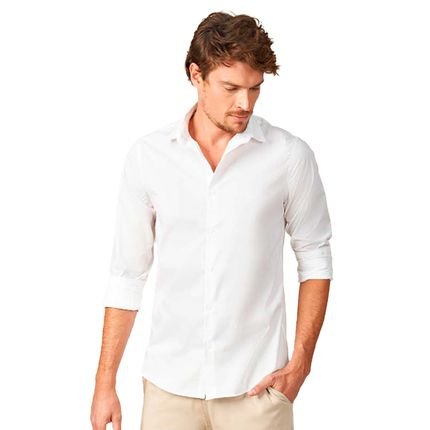 Camisa Acostamento Classic P23 Branco Masculino - Marca Acostamento