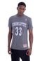 Camiseta Mitchell & Ness Estampada Charlotte Hornets Alonzo Mourning Cinza - Marca Mitchell & Ness