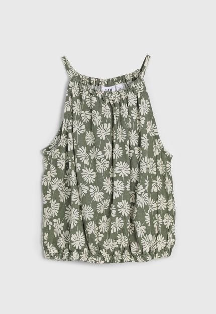 Blusa GAP Floral Verde - Marca GAP