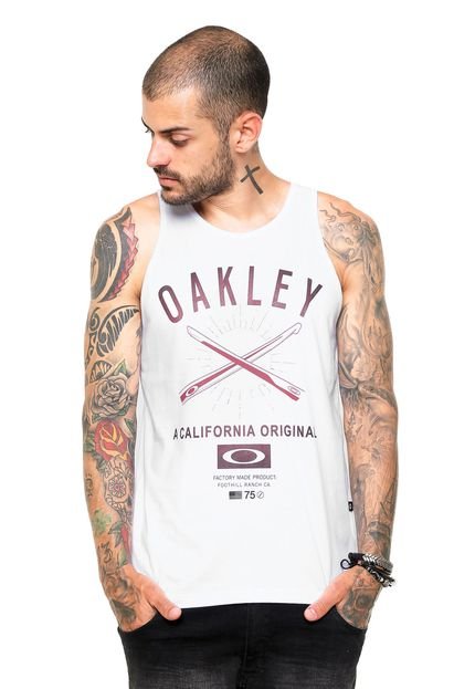 Regata Oakley Temple Fight Branca - Marca Oakley