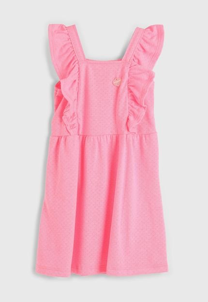 Vestido Brandili Texturizado Rosa - Marca Brandili