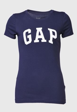 Camiseta GAP Logo Azul-Marinho