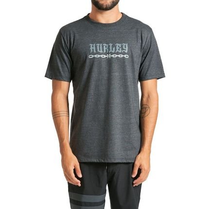 Camiseta Hurley Locals Masculina Preto Mescla - Marca Hurley