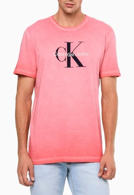 Camiseta Calvin Klein Masculina Reissue Tinto Pêssego - CKJM113E-0220 - Marca Calvin Klein Jeans