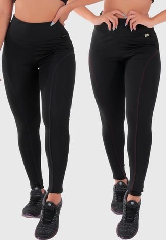 Legging Cintura Alta com Listras - Romance