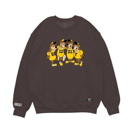 Moletom Grizzly Sidelines Crewneck  Marrom - Marca Grizzly