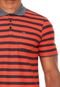 Camisa Polo Hurley Dri Fit Lido Laranja/Cinza - Marca Hurley