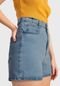 Shorts Jeans Mom Cintura Alta Chapa Barriga - Marca Lunender