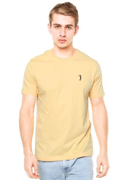 Camiseta Aleatory Bordado Amarela/Preta - Marca Aleatory