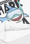 Conjunto Manga Curta 2pçs Tricae Infantil Tubarão Branco/Cinza - Marca Tricae