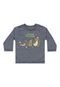 Camiseta em Meia Malha para Bebê Menino Quimby Azul Marinho - Marca Quimby
