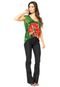 Blusa Desigual Estampada Verde - Marca Desigual