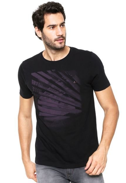 Camiseta Aramis Regular Fit Estampada Preta - Marca Aramis