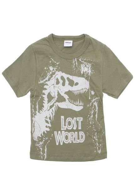 Camiseta Rovitex Menino Dinossauro Verde - Marca Rovitex