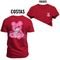 Camiseta Plus Size Algodão Premium Estampada Urso Garras Frente Costas - Bordô - Marca Nexstar