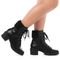 Bota Coturno Feminina Cano Curto Pelo Salto Tratorado Baixo Preto - Marca Stessy Shoes