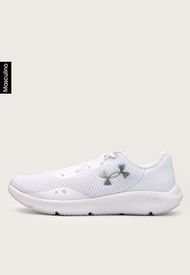 Tenis Running Blanco-Plateado UNDER ARMOUR Charged Pursuit 3