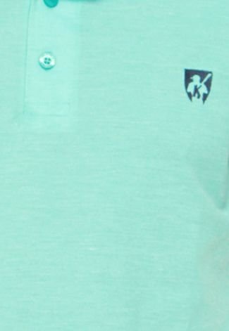 Camisa Polo Mr. Kitsch Logo Azul