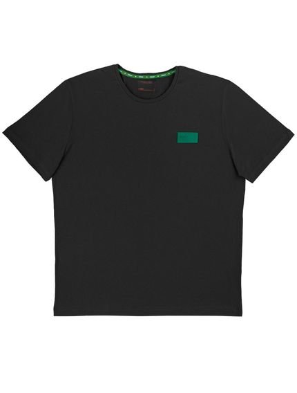 Camiseta Forum Masculina New Box Rubber Tag Preta - Marca Forum