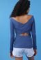 Blusa Trendyol Collection Cut Out Azul - Marca Trendyol Collection