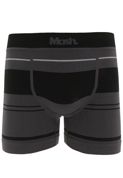 Cueca MASH Boxer Listrada Preta - Marca MASH