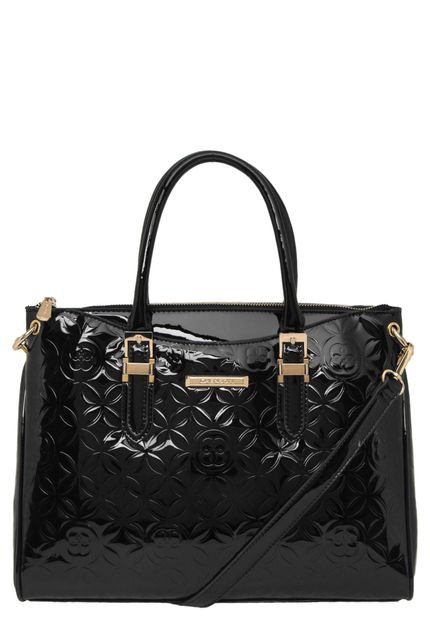 Bolsa Handbag Chenson Grande Textura Preta - Marca Chenson