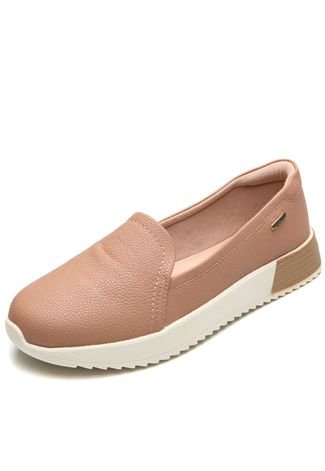 Slip On DAFITI SHOES Logo Nude - Compre Agora