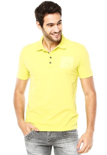 Camisa Polo Calvin Klein Basic Amarela - Marca Calvin Klein Jeans