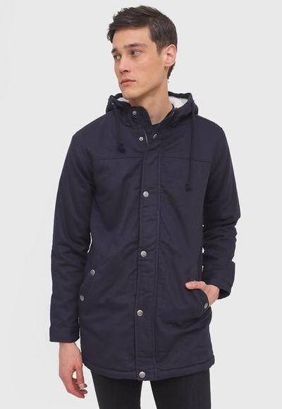 Parka Only & Sons Azul - Calce Regular - Ahora | Dafiti Chile