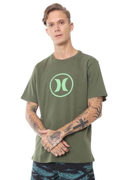 Camiseta Hurley Circle Icon Verde - Marca Hurley