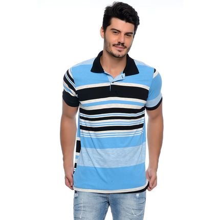 Camisa Polo Stripes Emporio Alex - Marca Emporio Alex