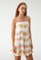 Vestido FARM Curto Flor do Campo Off-White - Marca FARM