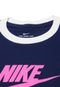 Camiseta Nike Menina Escrita Azul-Marinho - Marca Nike