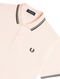 Polo Fred Perry Masculina Piquet Regular Dark Twin Tipped Peach Rosa - Marca Fred Perry