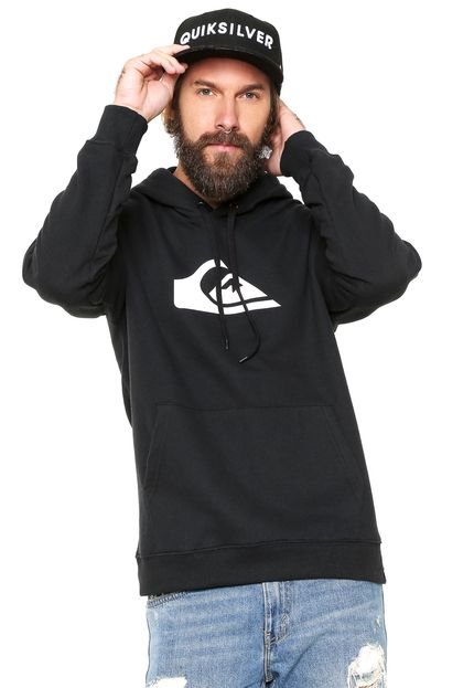 Moletom Flanelado Fechado Quiksilver Mountain Wave Preto - Marca Quiksilver