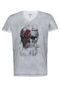 Camiseta Osmoze Caveira Rocker Cinza - Marca Osmoze