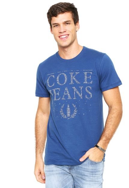 Camiseta Coca-Cola Jeans Aroma Azul - Marca Coca-Cola Jeans