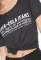 Camiseta Coca-Cola Jeans Lettering Preta - Marca Coca-Cola Jeans