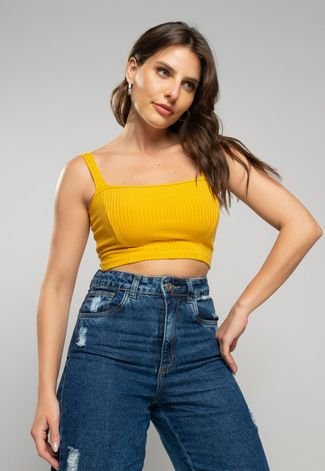 cropped top faixa comfy malha canelada branco, blusas, branco