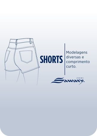 Shorts Saia Linho Sawary - 275812 - Bege - Sawary
