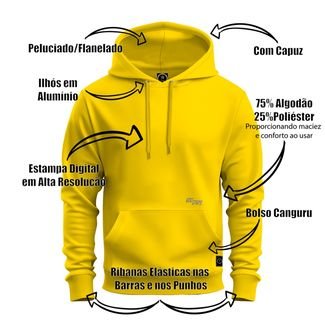 Blusa De Frio Moletom Canguru Com Capuz Desenho Vegeta