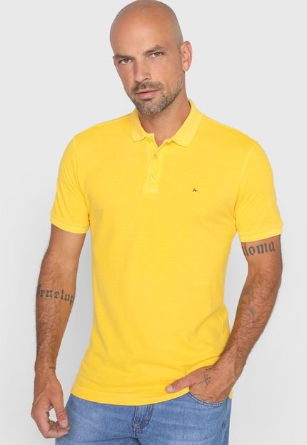 Camisa Polo Aramis Reta Stone Amarela - Marca Aramis